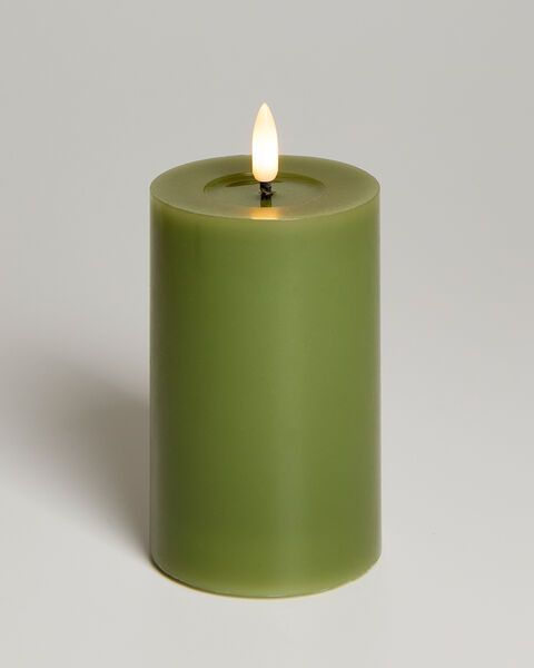 LED Pillar Candle Mistletoe 12,5cm