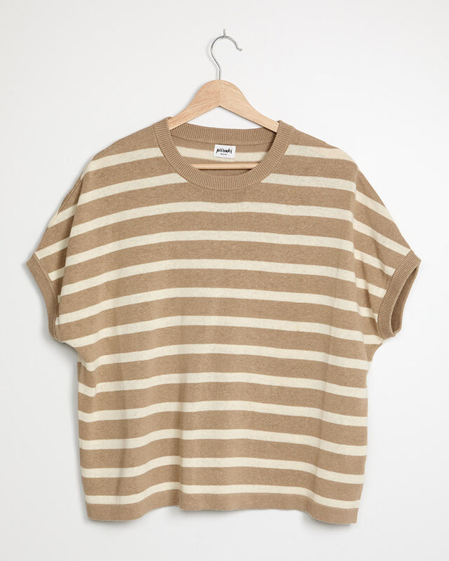 T-shirt Stripe Beige